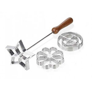 Eva collection set di stampi per frittelle, in alluminio pressofuso