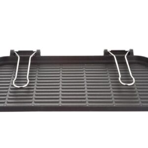 Ilsa maxi dietella, bistecchiera 27x50, ghisa inossidabile qualità pesante