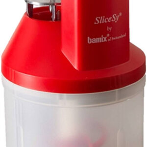 Bamix slicesy, accessorio multifunzione rosso