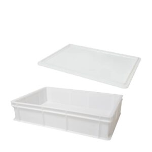 Genus Dei set 2 pezzi, cassetta porta impasto + coperchio cm 60x40x13