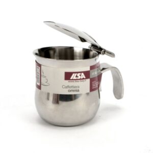 Ilsa omnia caffettiera 1 tazza in acciaio inox 18/10
