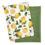 Fade jaffa, set 2 asciugamani cm 70x50 in puro cotone