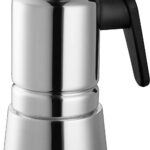 Pedrini caffettiera acciaio inossidabile adatta ad induzione, steel moka qualità extra