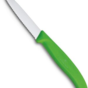 Victorinox coltello cm 8 spelucchino Verde lama dentata