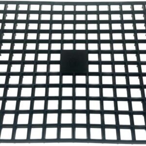 Giganplast rete salvapiatti 40x25x2 h, nera in polipropilene