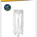 Rocca fun factory, palloncino lettera I argento minishipe 14 - 35 cm 1 pz