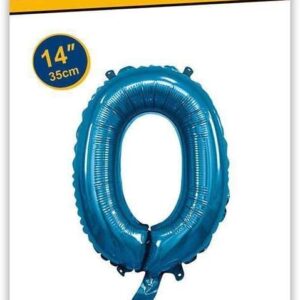 Rocca fun factory, palloncino numero 0 blu minishipe 14 - 35 cm 1 pz