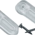 Euroceppi set 2 battenti ricambio con vite inox, per taglieri