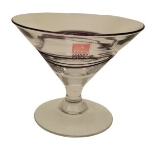 Bormioli rocco ceralacca, set 4 coppe gelato 23 cl viola