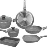 Tognana Pure Roq, batteria di pentole 8 pezzi, alluminio, adatta ad induzione