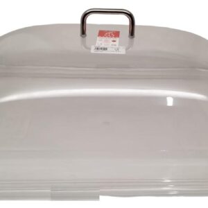 Pami, vassoio rettangolare con coperchio 46x35,5 in policarbonato