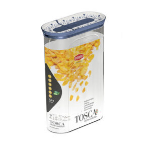 Stefanplast Tosca barattolo portacereali, lt 2.8 blu, ermetico, per alimenti