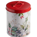 Galbiati Winter Garden Natale, biscottiera da cl 250  in acciaio galvanizzato