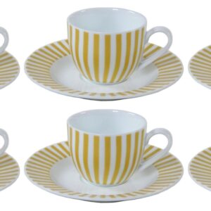 Fade Splendor, set 6 tazze caffè ml 90 in fine porcellana