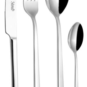 Salvinelli Alaska, set 24 Posate tavola 4 mm in acciaio inox 18 C