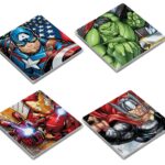 Marvel Avengers, set 4 sottobicchieri