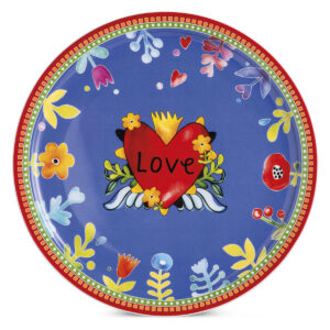 Egan Love Rosso, piatto portata cm 31