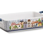 Egan Paese Mio blu pirofila rettangolare porcellana 25x13 cm