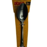 Abert Bean black, Set 2 pz cucchiaino caffè in PVD nero lucido, acciaio inox 18/c