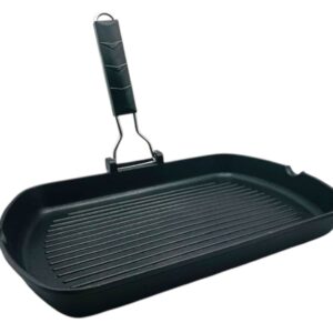 Salutella BBQ, bistecchiera cm 24x36 ad alto spessore adatto ad induzione
