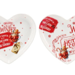 Fade Chocolate, set 2 piatti cuore cm 16x17