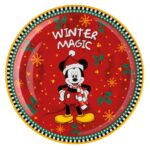 Disney Winter Magic, Mickey Mouse piatto panettone 31 cm