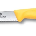 Victorinox coltello da tavola New Giallo dentato punta tonda