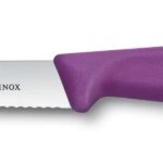 Victorinox coltello cm 10 spelucchino New Viola lama dentata