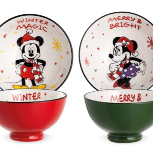 Disney Winter Magic, set 2 coppette Mickey e Minnie Mouse 300 ml