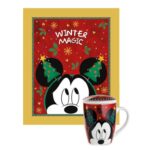 Disney Winter Magic, Mickey Mouse set plaid + tisaniera 430 ml