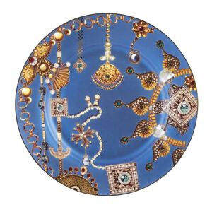 Le Coq Lithos, set 4 piatto piano cm 30 in fine porcellana bone china