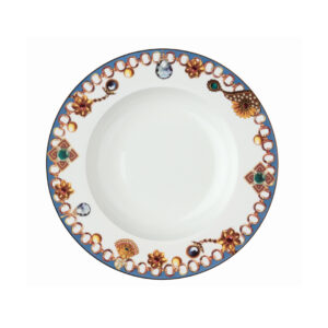 Le Coq Lithos, set 4 piatto fondo cm 21.5 in fine porcellana bone china
