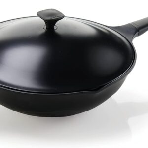 Moneta Lirica, Wok con coperchio ø 32 antiaderente artech® ultra adatto ad induzione