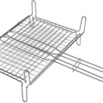 Filtex graticola griglia BBQ ferro cromato con piedi 27x37 cm