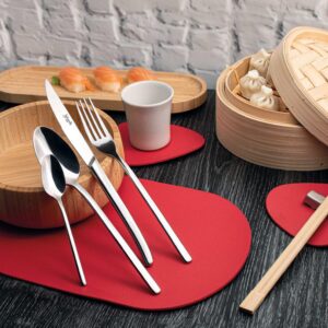 Salvinelli Fuji, set 12 forchettina dolce in acciaio inox 18 C