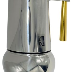 Gb Kitty Oro, caffettiera 6 tazze in acciaio inox vecchia produzione