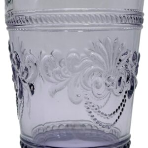 Fade Florence set 6 bicchiere cl 22,5 porpora, in vetro pressato