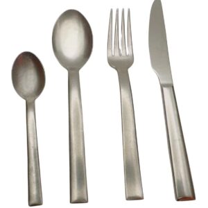 Salvinelli Vip, servizio da 24 posate in acciaio inox, effetto Vintage