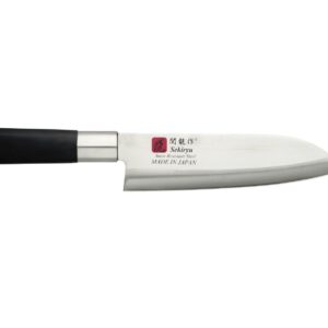 Seki Riu Santoku, Coltello giapponese nero, 170 mm