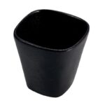 Le Coq Rupis Coppetta conica set 6 stoneware Nera 6x6 h 6,5