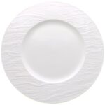 Fade Wall, set 6 piatto frutta 21.5 cm con decoro a rilievo, in fine porcellana bianca