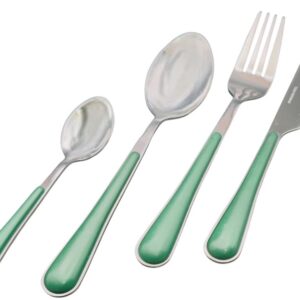 Tescoma Paris, set 24 posate tavola verde, qualità extra