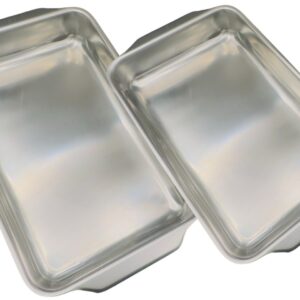 Mepra Gratin, set 2 lasagnere da forno o portata in acciaio inox 18/10