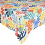 Brandani Tahiti, tovaglia 140x240 cm, 8 posti, fiori multicolor, in cotone