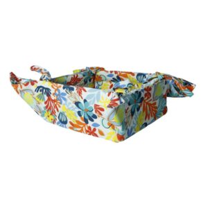 Brandani Tahiti cestino pane cotone floreale multicolor