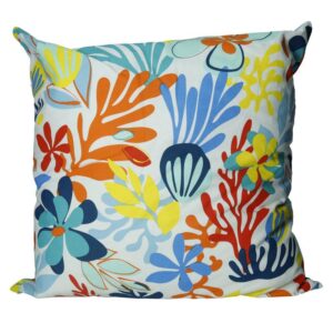 Brandani Tahiti cuscino quadrato cotone fiori 60x60 cm