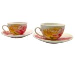 Maxwell e Williams Floriade Carnation set 2 tazze caffè 100 ml