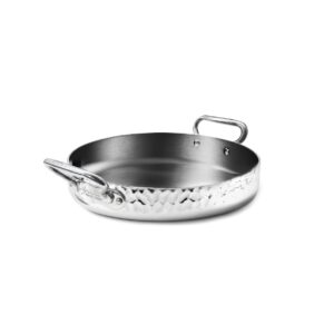 Pentole Agnelli tegame Aluinox 1907 martellato induzione 24x6