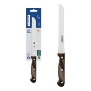 Coltello pane marrone Tramontina Polywood cm 17,5