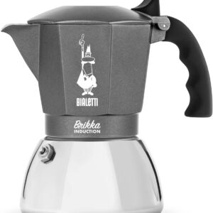 Bialetti caffettiera brikka alluminio induzione 4 tazze